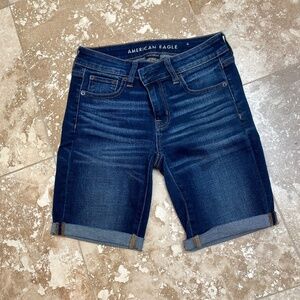 American Eagle Skinny Bermuda Denim Shorts